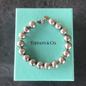 Tiffany & Co 925 Sterling Silver Ball Bracelet